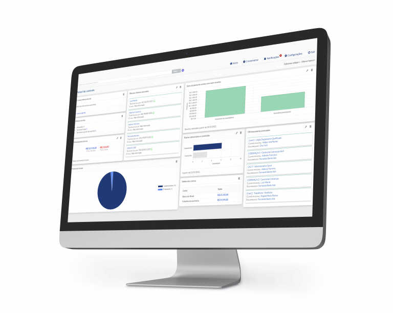 Tela dashboard Lawyer Eleven